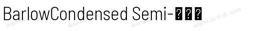 BarlowCondensed Semi字体转换